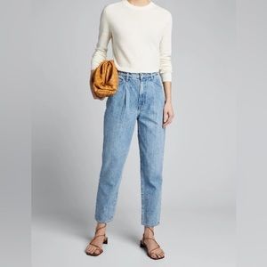 J brand Pleat Front Peg Jeans In Blissed worn size 28